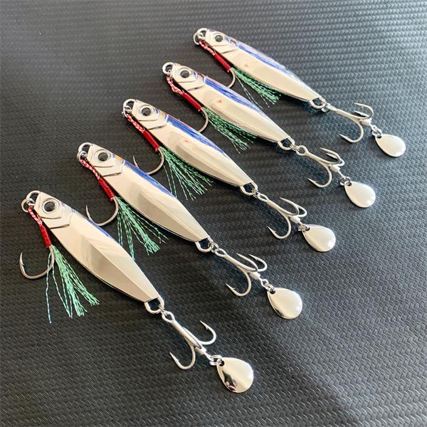 小芳户外BIGBASS灭鲅飘落镜面电镀铁板鲅鱼鲈鱼翘嘴铁板路亚饵