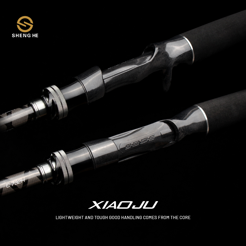 盛河小驹雷强竿碳素路亚竿枪柄进口碳纤维XH/H重雷轻雷远投打黑