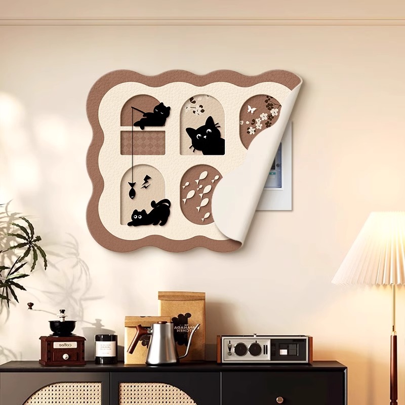 电表箱装饰画磁吸免打孔多巴胺卡通电闸箱新款配电箱总闸开关遮挡