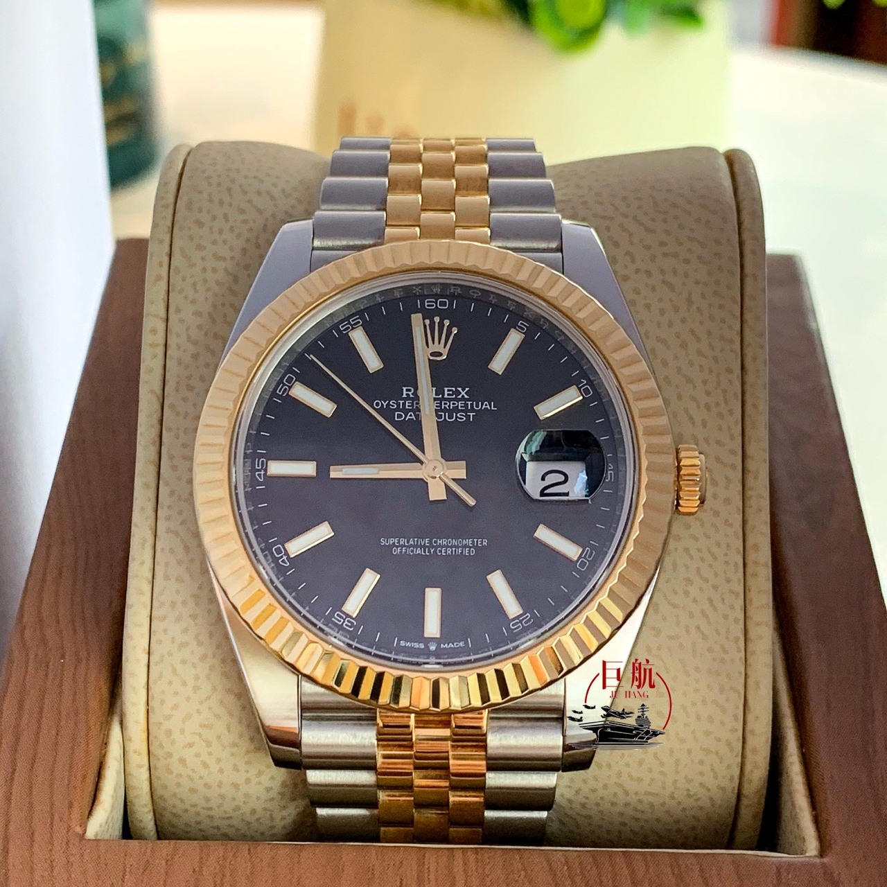 99新 Rolex/劳力士 日志型41黄金及蚝式钢m126333-0014 41mm 单表