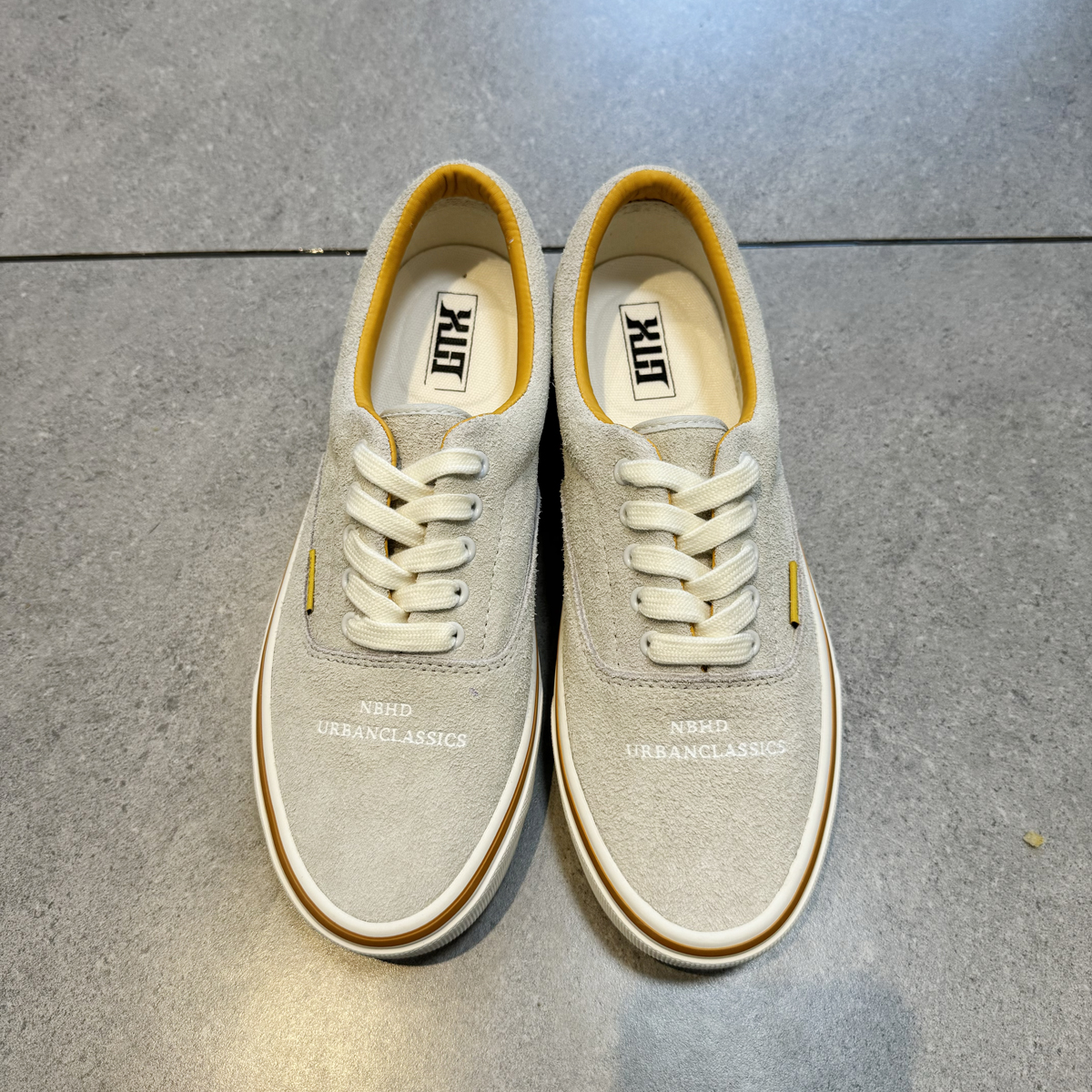 【小屁孩合作款】米白色全真皮翻毛皮低帮男女板鞋复古百搭休闲鞋