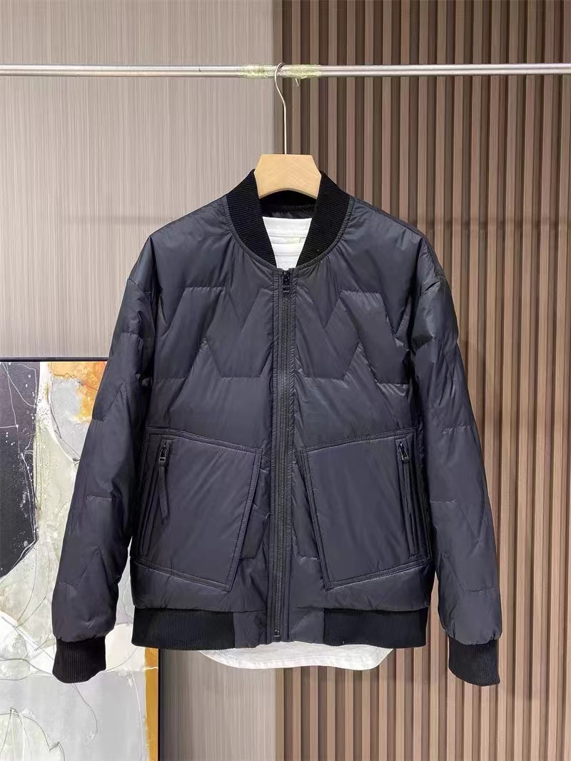 9883/冬季时尚保暖百搭潮流宽松轻薄棒球休闲羽绒服