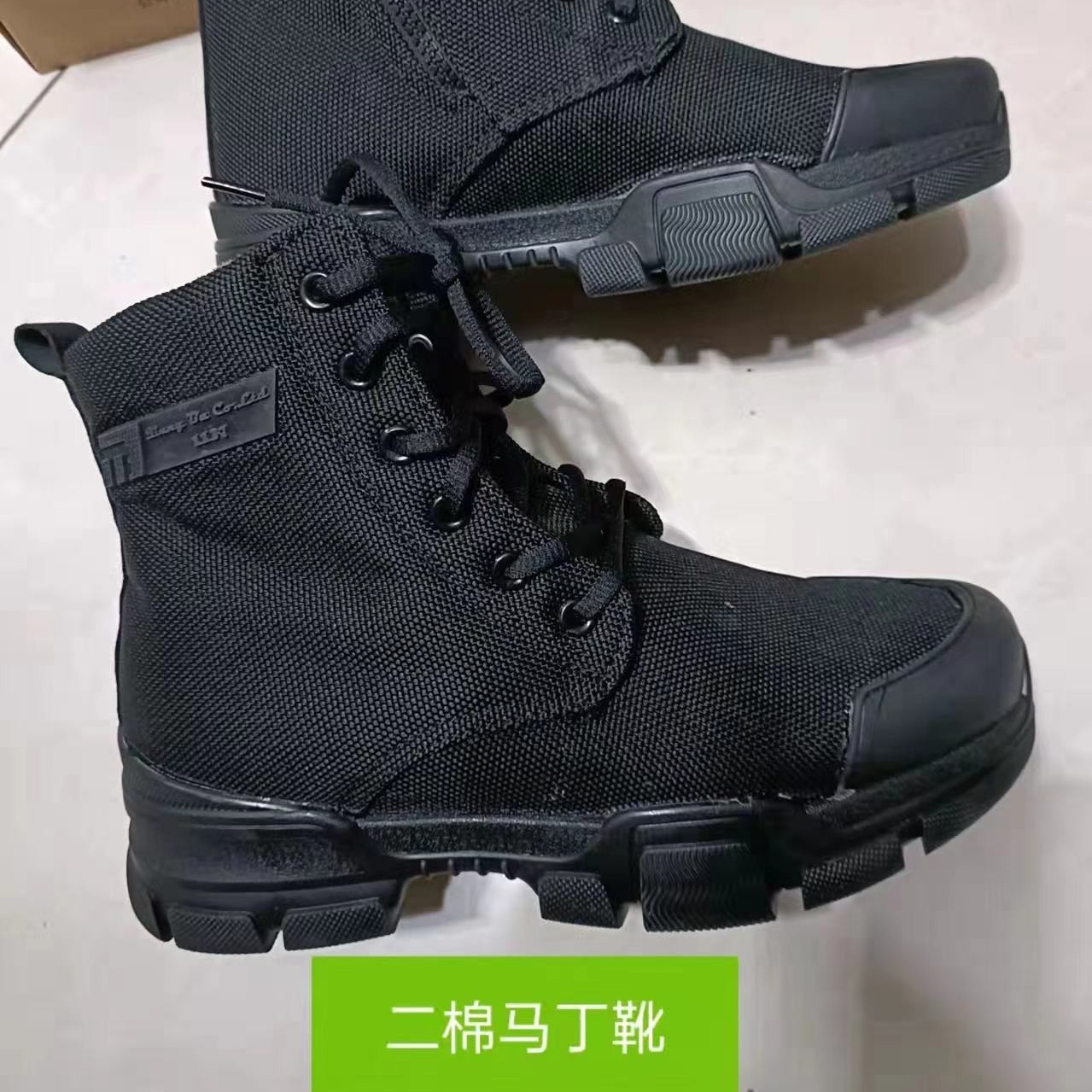 JF2022黑色二棉马丁靴透气运动休闲加绒百搭