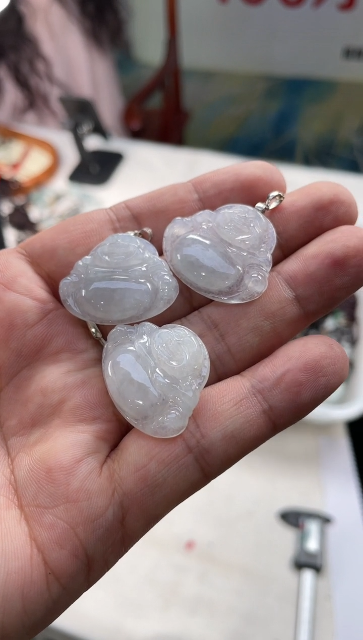 【闪购商品】翡翠颈饰银S925镶嵌佛公（多样性发一，挑货头发）