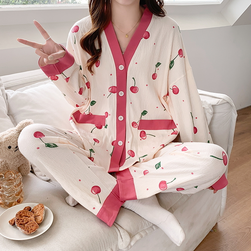 【多款可选】和服开衫长袖睡衣女套装2024秋季新款休闲女士家居服