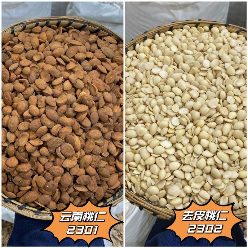 桃仁中药材精选新货100g克扁桃仁桃仁带皮桃仁炒桃仁去皮桃仁