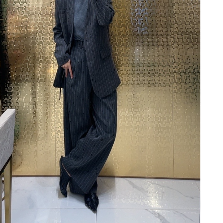 轻奢高端时尚港风女裤气质直筒