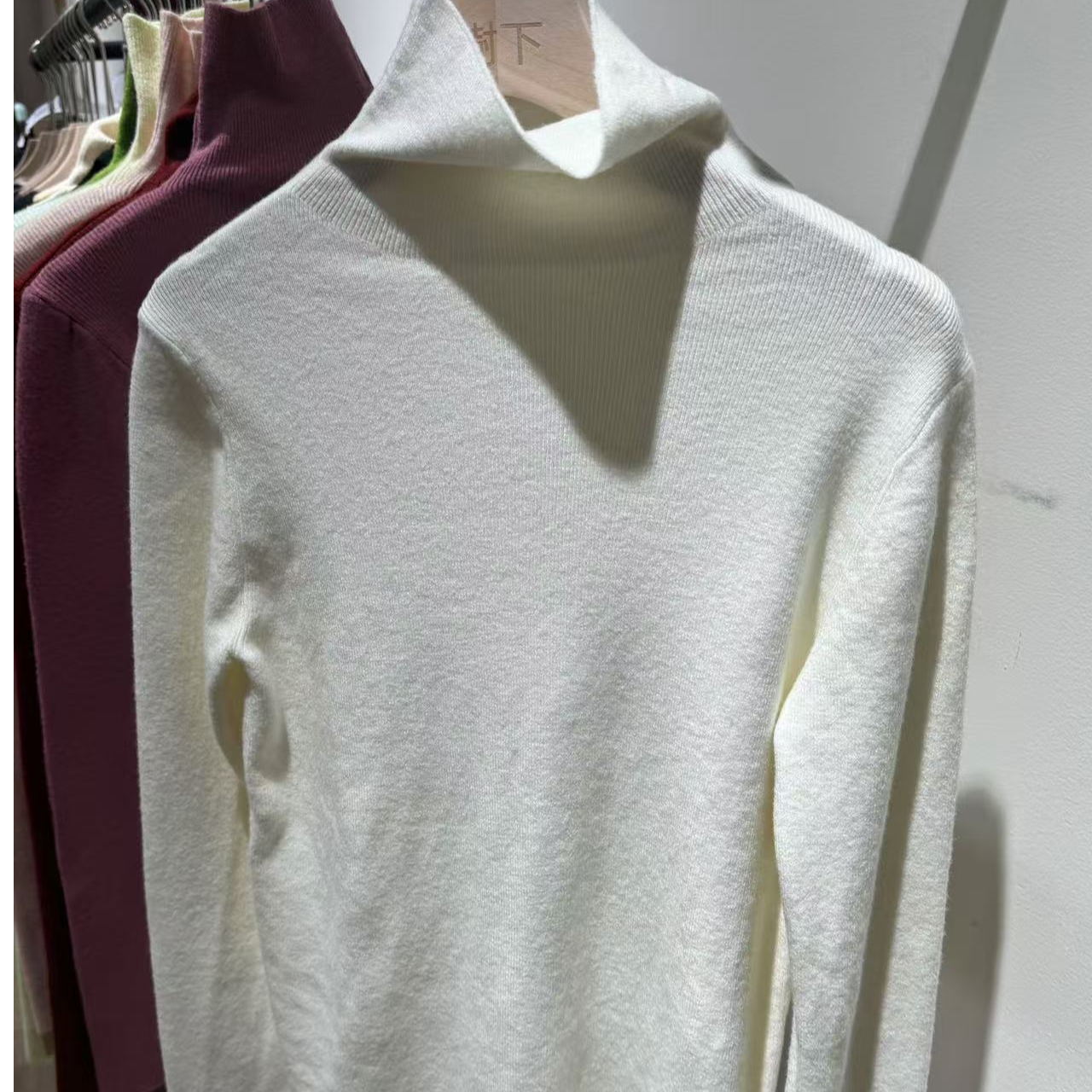 高领针织打底衫毛衣女秋冬内搭2024新款高级感长袖百搭羊绒