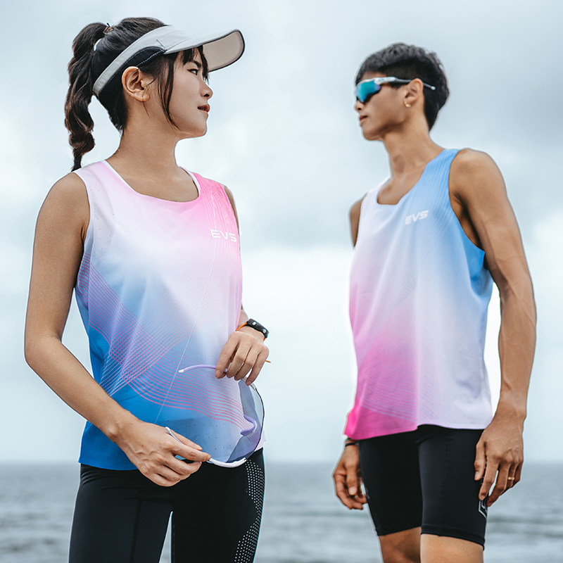 轻薄男女款田径运动背心夏季速干透气上衣活力透气训练健身衣
