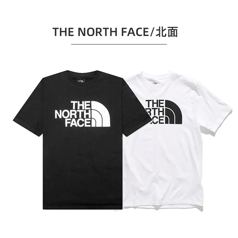 THE NORTH FACE/北面T恤LOGO字母印花宽松圆领休闲夏季薄短袖