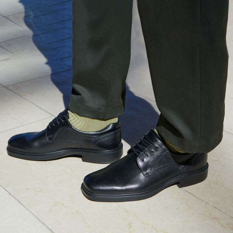 Ecco/爱步【赫尔辛基】500164男士四季商务休闲正装皮鞋德比鞋 