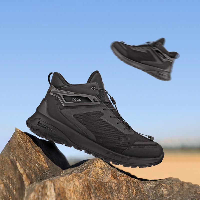 ECCO爱步【奥途系列】824294男鞋户外高帮缓震徒步登山鞋休闲运动鞋