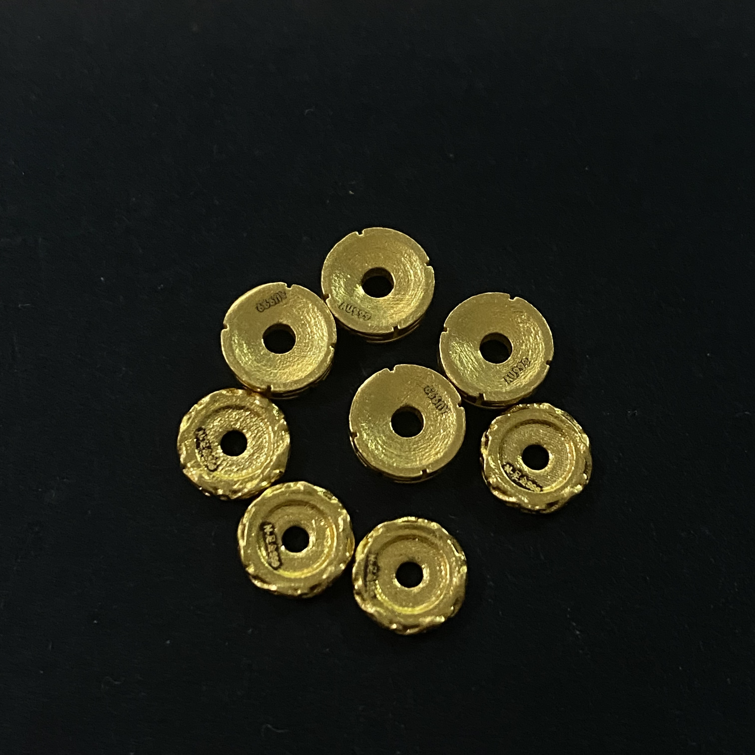 【黄金女一号】足金一套8个 克重6.719 克尺寸7mm