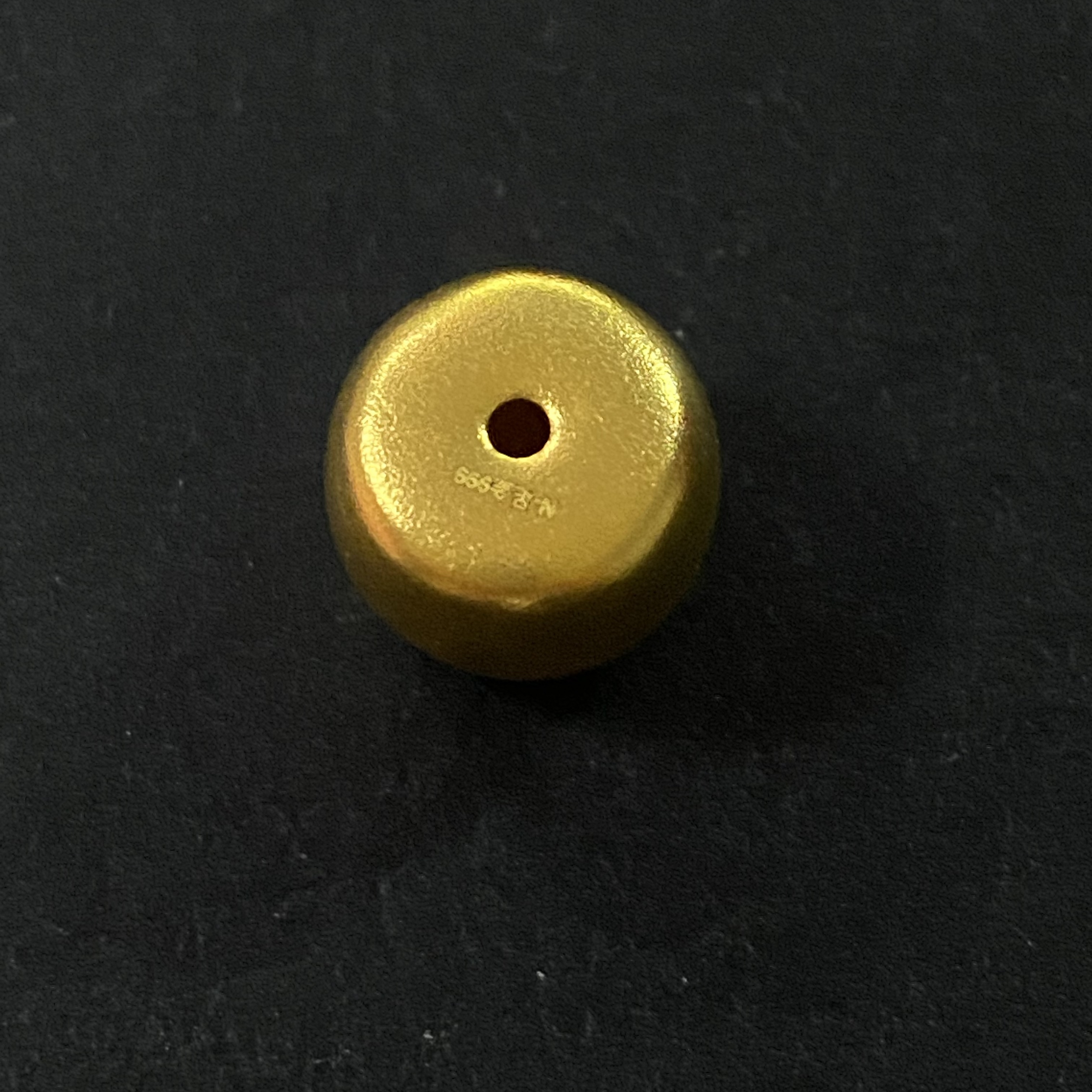 【黄金女一号】足金  直切珠珠 -1个  重3.002克 尺寸10mm