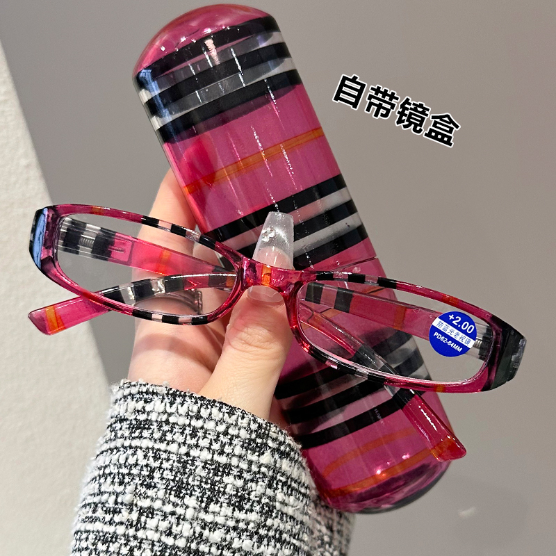 新款时髦老花镜时尚洋气女中老年人老花眼超轻高清便携老光眼镜商品图