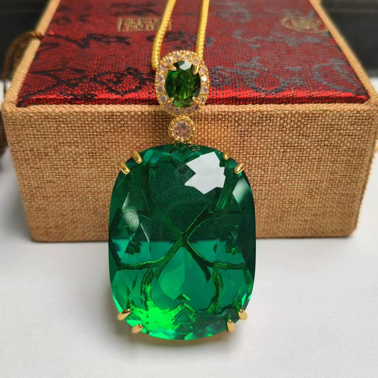 【私人定制】专属绿碧玺吊坠多样性发货K468