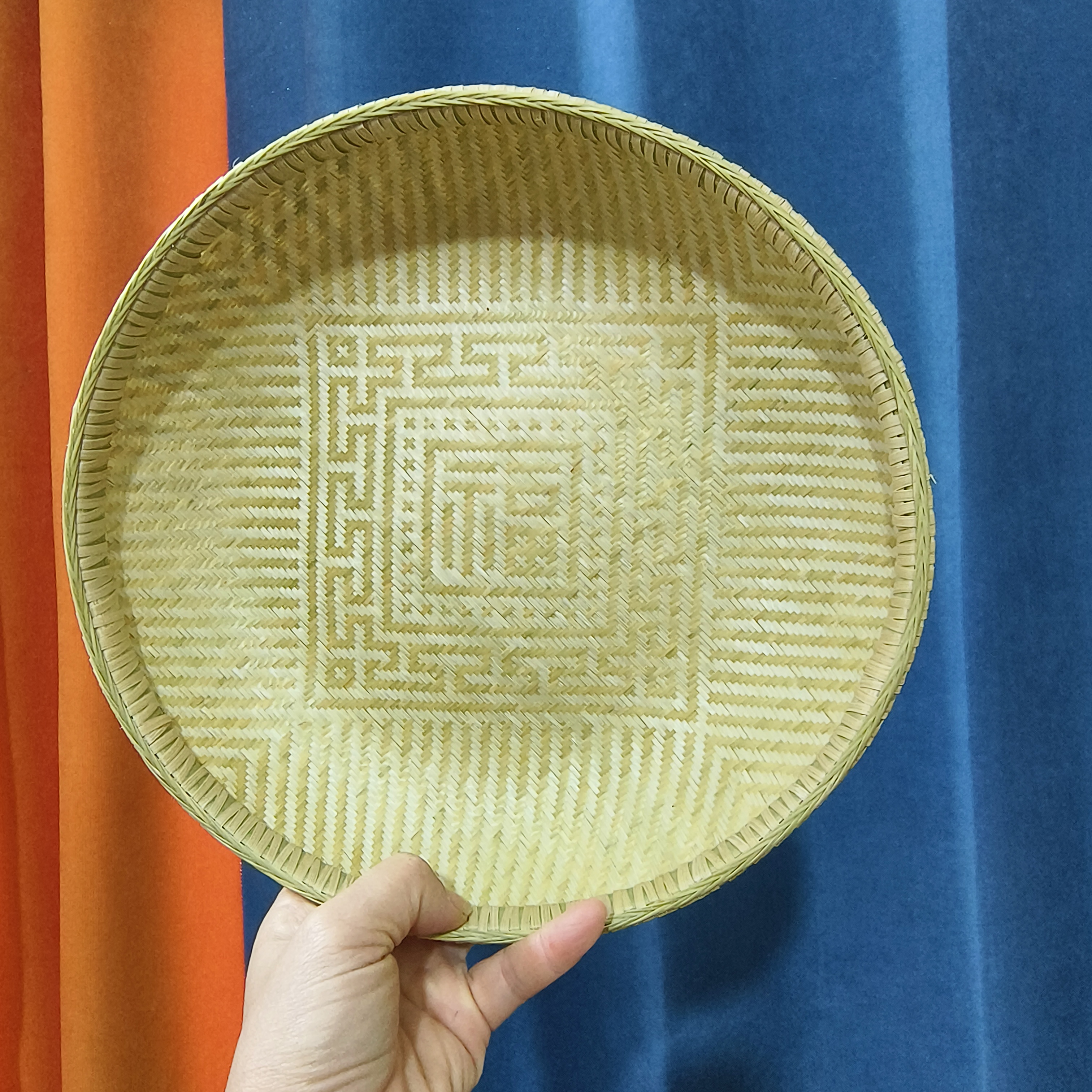 非遗竹制精编小笸箩