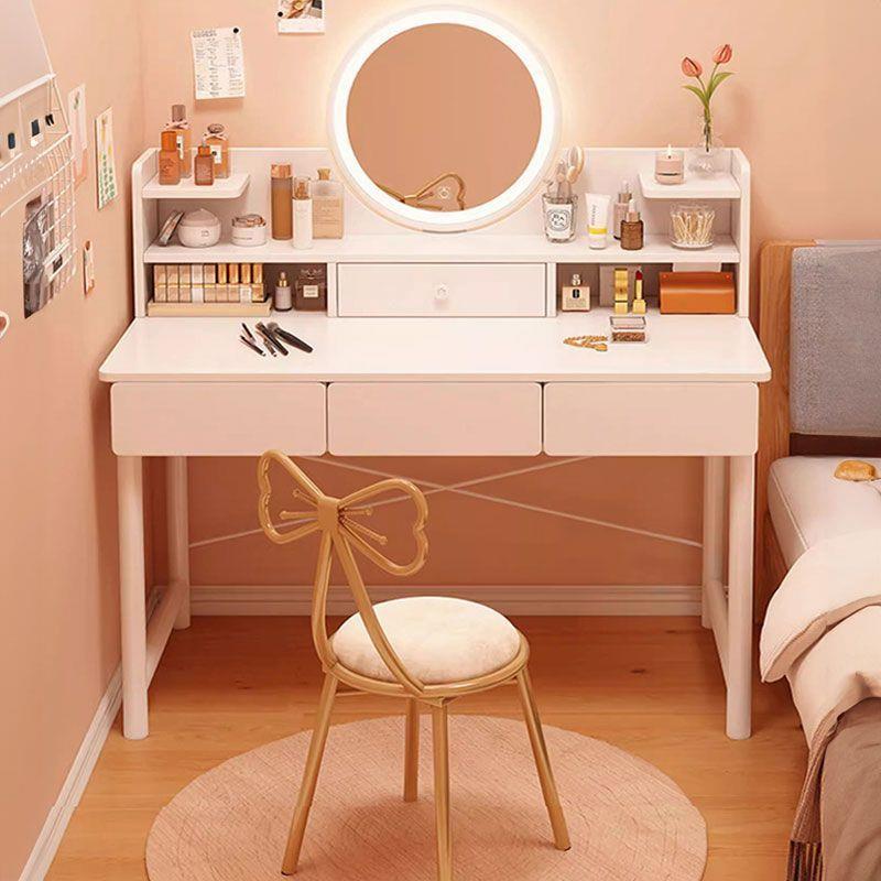 化妆桌卧室梳妆台小型简约现代小户型新款书桌化妆台一体简易桌子