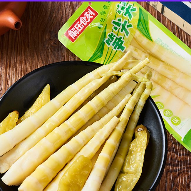 湖南酸辣泡椒竹笋尖鲜嫩笋条山椒脆笋开袋即食小竹笋清爽清脆爽口