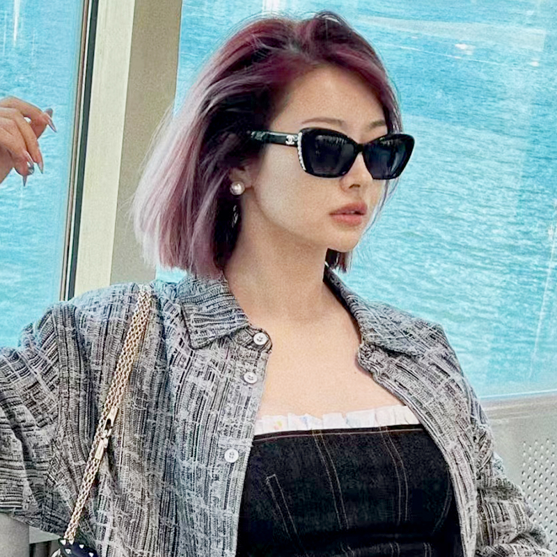 Chanel/香奈儿墨镜周迅权志龙同款珍珠蝶形潮流板材太阳镜CH5481
