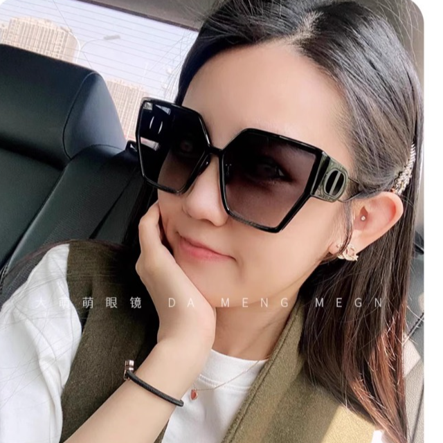 DIOR/迪奥墨镜女夏蒙田CD镂空时尚防晒方形太阳眼镜30MontaigneBU