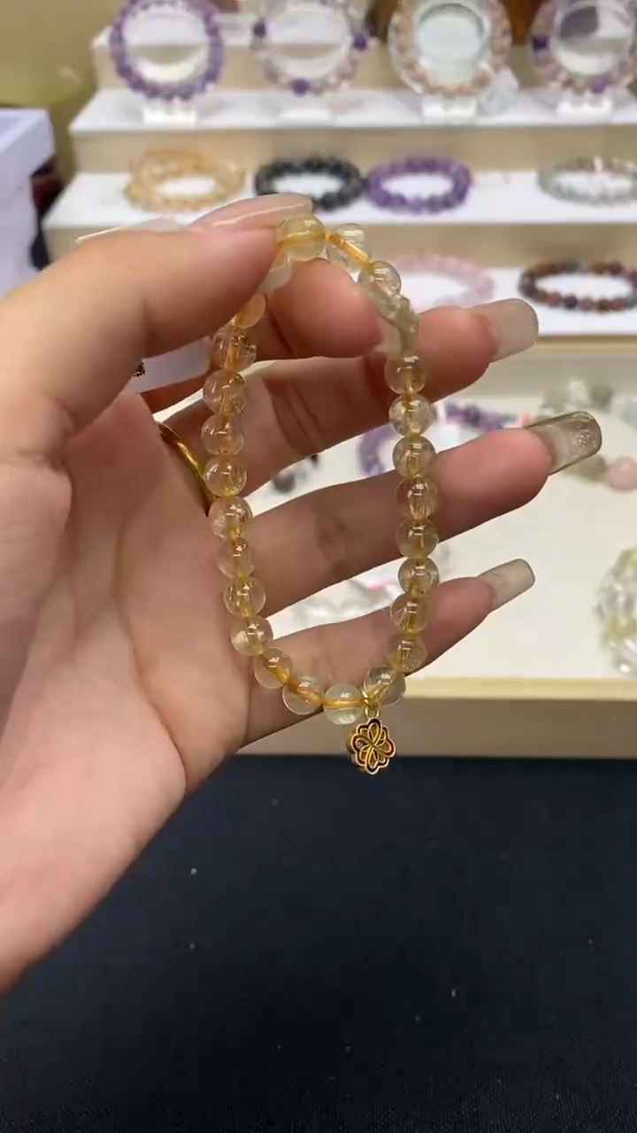 【闪购商品】水晶手链未镶嵌金发晶