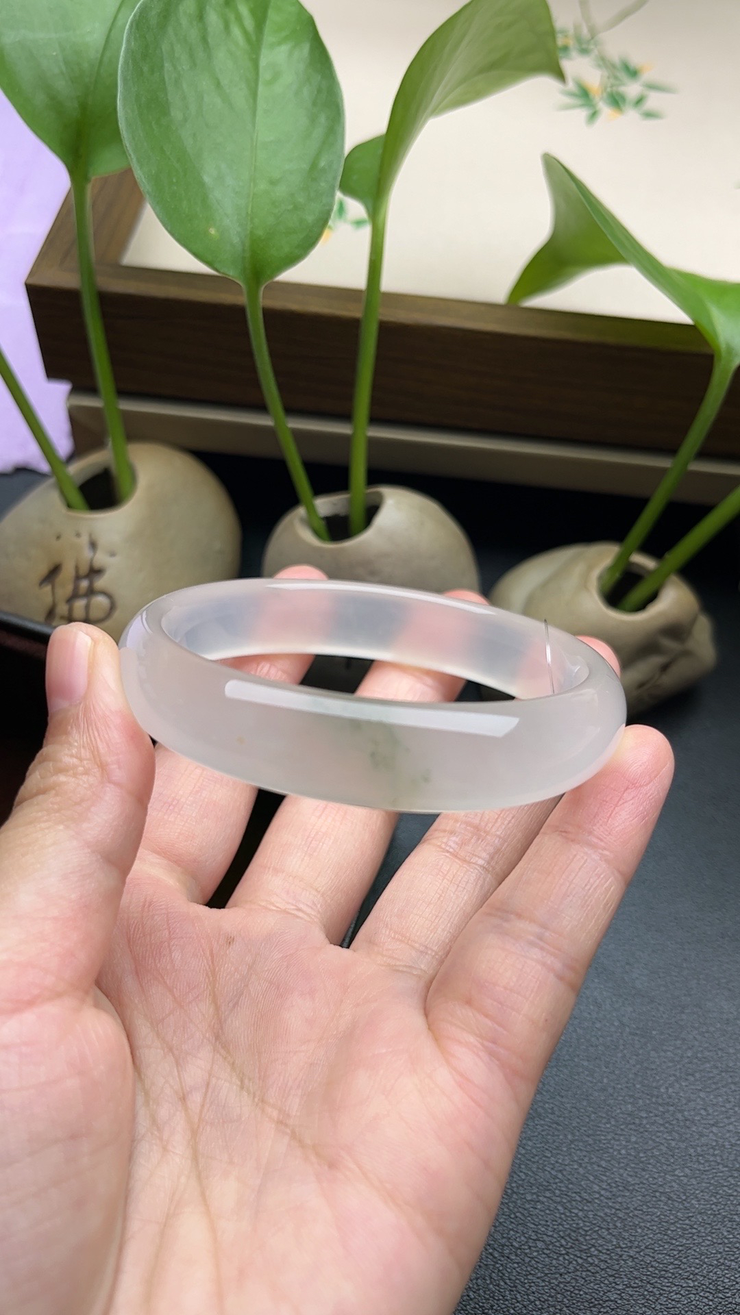 金丝玉宝石光56圈口毕业级精品上等金丝玉宝石光手镯玉镯直播间