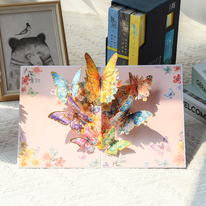 新款精美教师节贺卡创意立体高级感手写感谢卡片送老师简约款留言