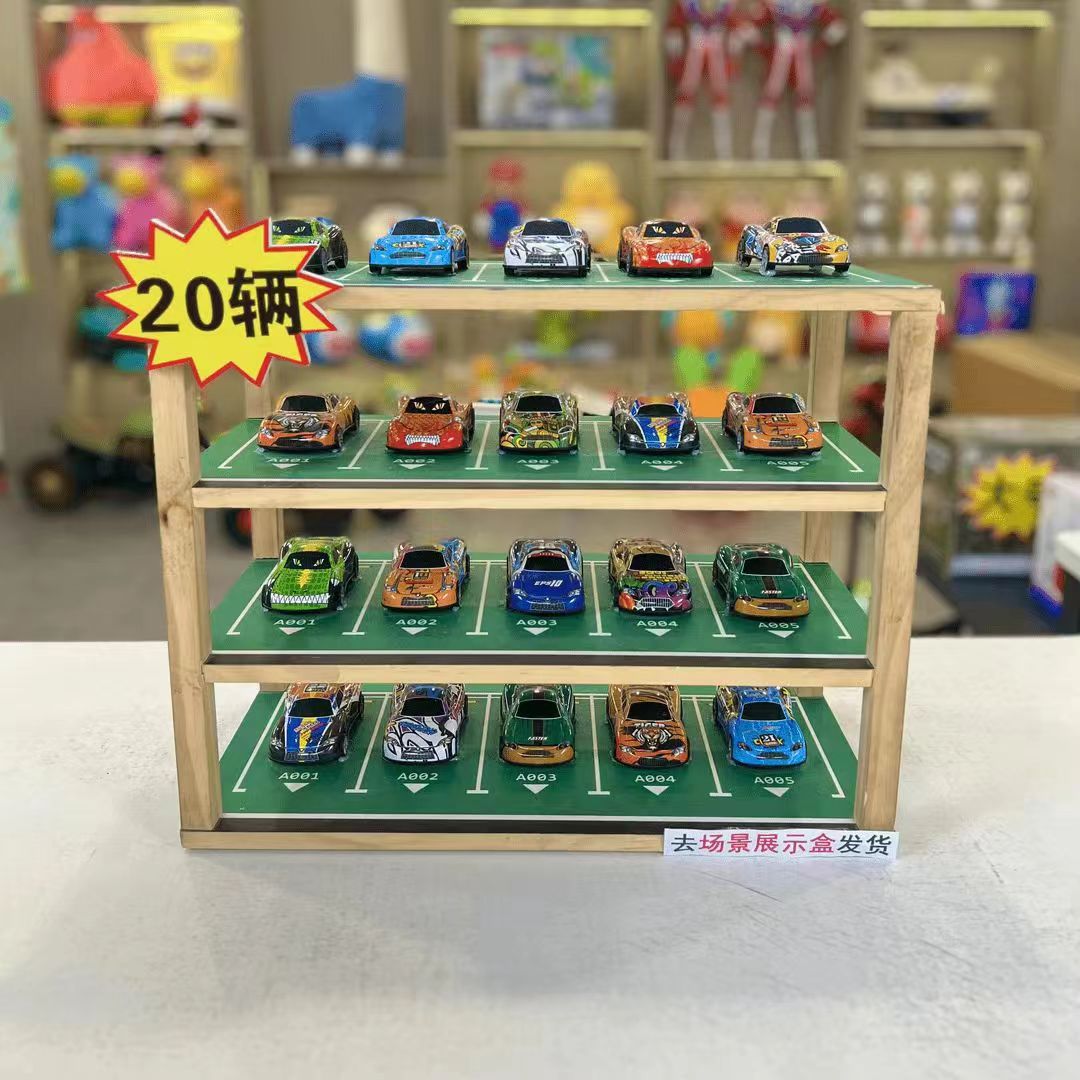 20辆合金礼物完具惯性回力车 铁皮合金回力车耐摔完具车【电商盒】