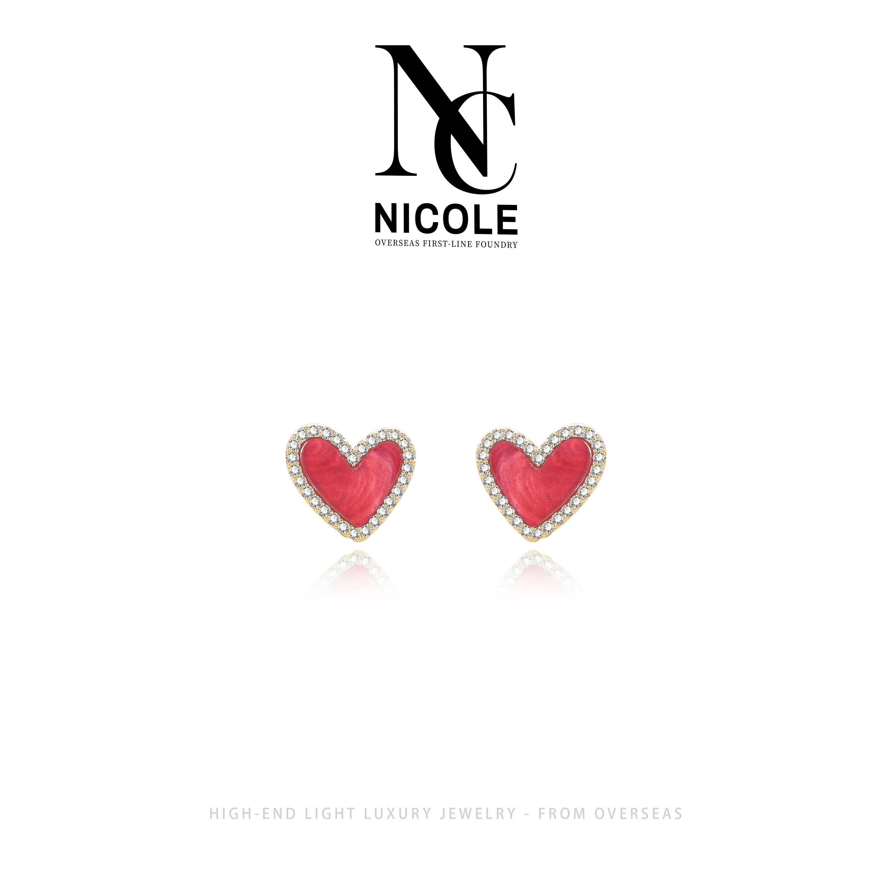 Nicole★爱神微镶百搭耳钉 G0709