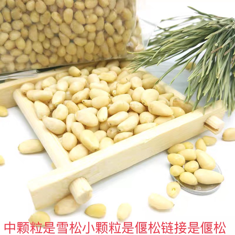 大兴安岭小粒偃松仁香甜小松子仁东北松子500克/260克2份营养即食
