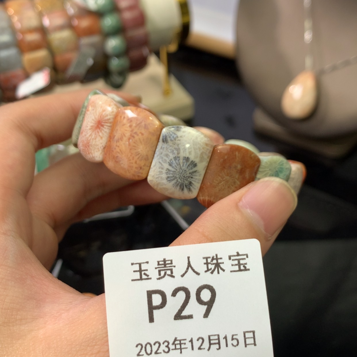 【闪购商品】硅化珊瑚（珊瑚玉）珠宝半成品合金灵*29