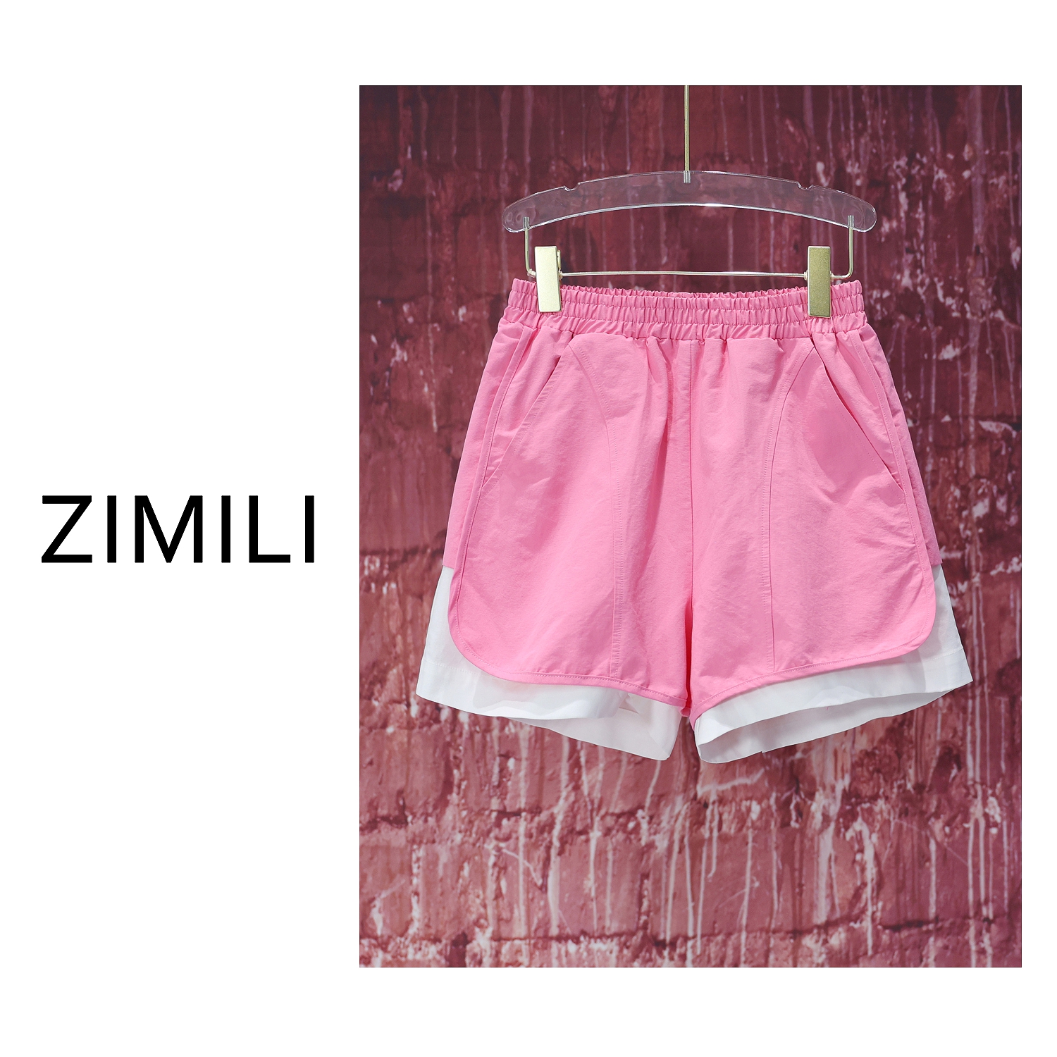 【LIANG哥女装】2025欧货设计师款重工水洗立挺宽松欧版短裤 2993