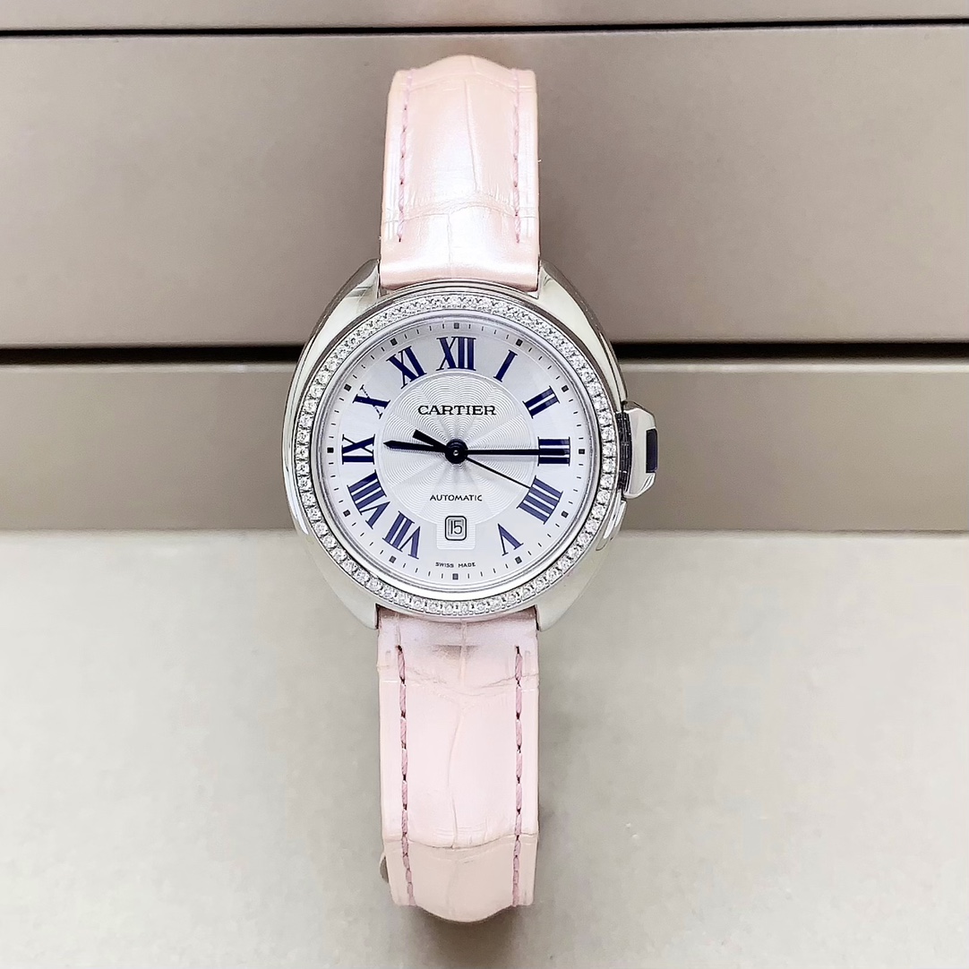 99新 Cartier/卡地亚 钥匙系列/31mm/原钻/自动机械/21年女表