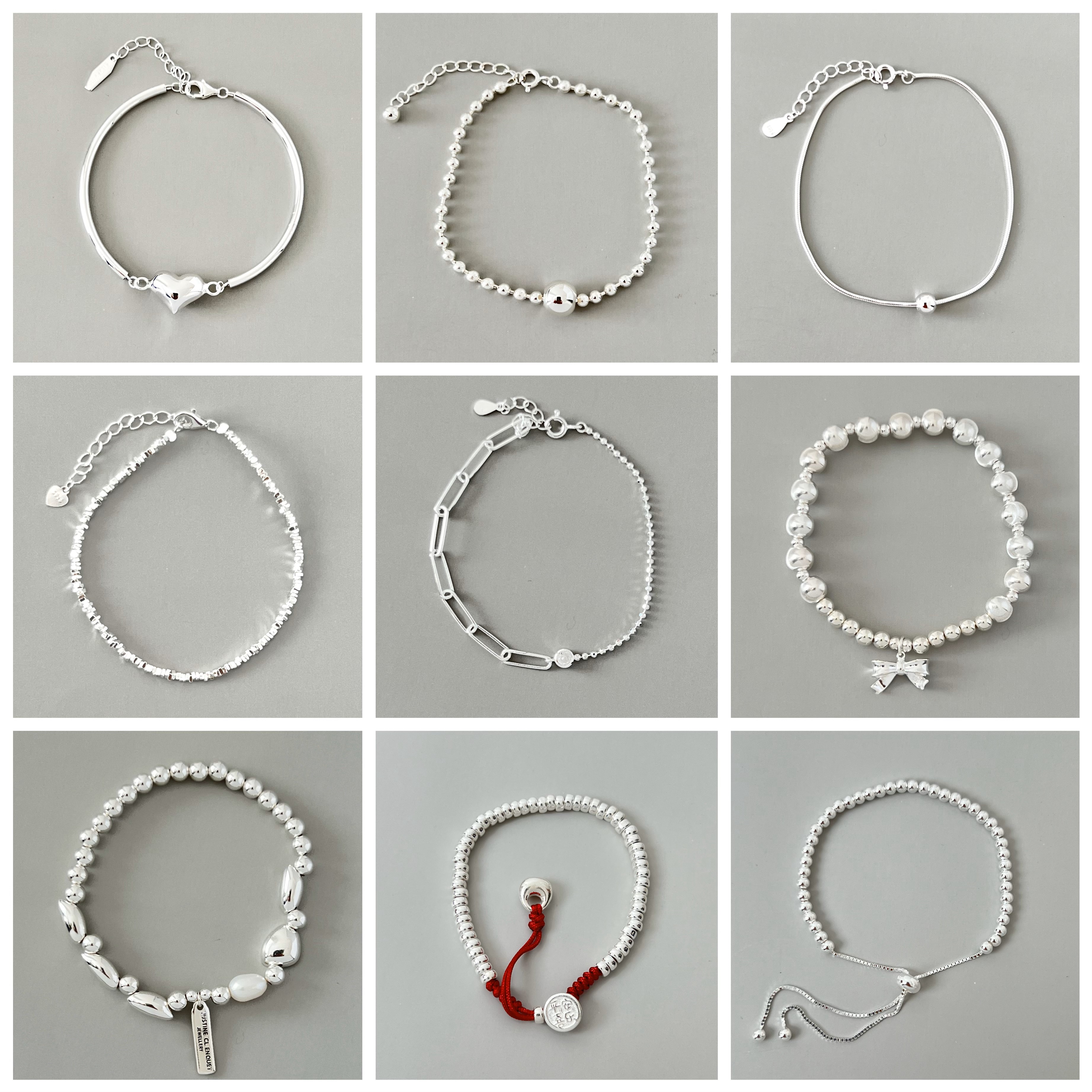 925银手链 纯银手链合集SL01-72