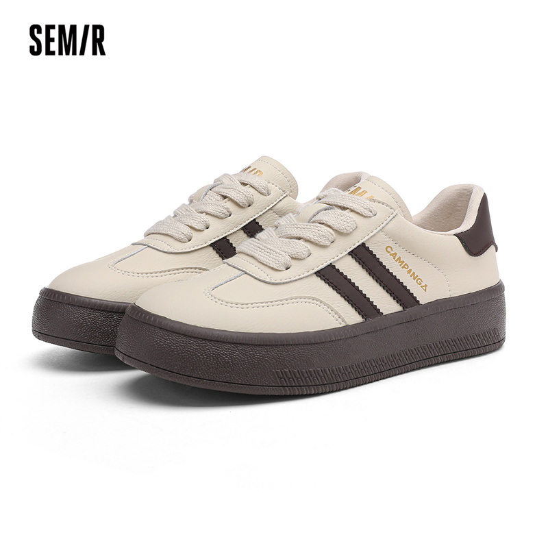 SEMIR 德训鞋女新款春夏季鞋子女厚底小白鞋舒适运动鞋板鞋女百搭