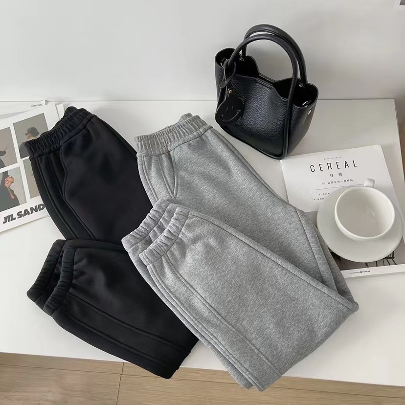 【加绒卫裤】韩版秋冬显瘦保暖加绒休闲束脚卫裤小个子加厚休闲裤