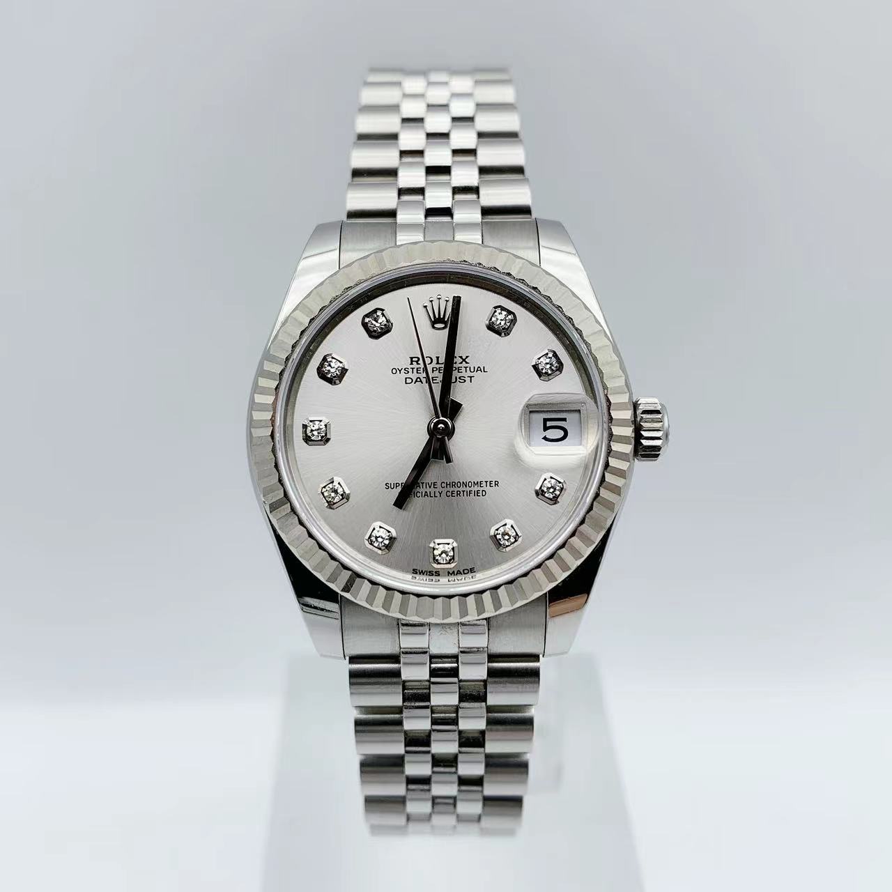 99新 Rolex/劳力士 劳力士日志178274原镶钻31表径单表