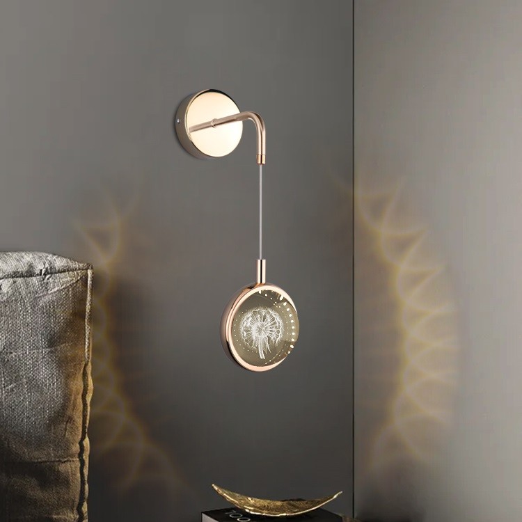 网红床头壁灯卧室轻奢水晶客厅电视背景墙楼梯阳台设计师高端壁灯