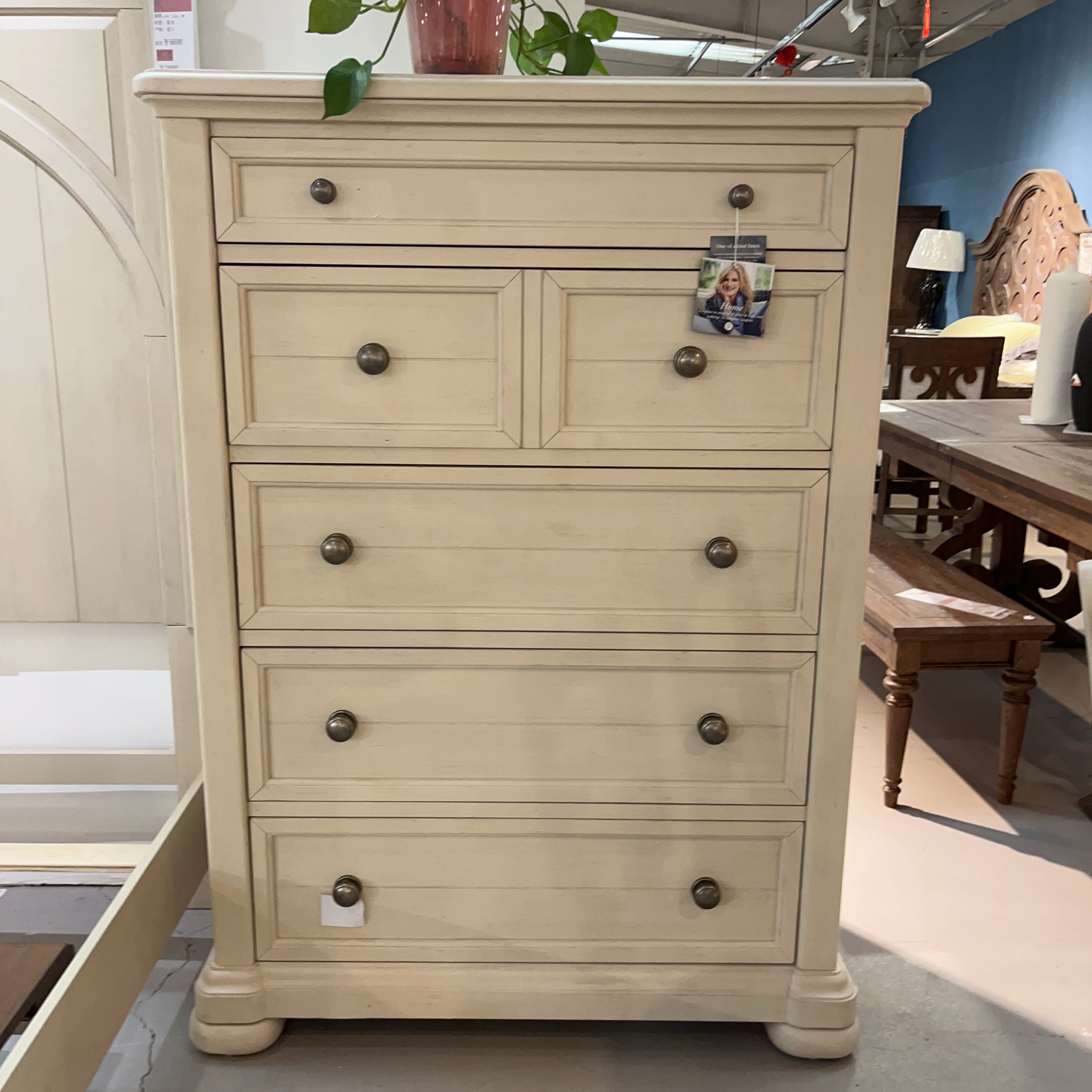 CS KLSN美式经典简约客厅置物五斗柜-749-681-尺寸：1092*508*1473