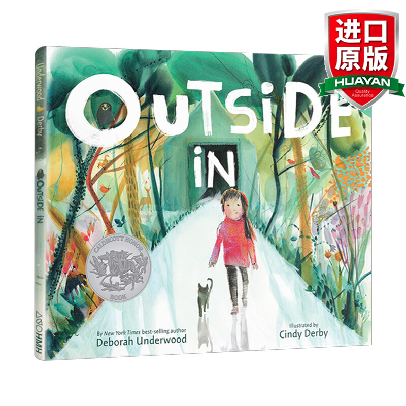 Outside in 英文原版 由外而内 精装 2021凯迪克银奖绘本 儿童亲