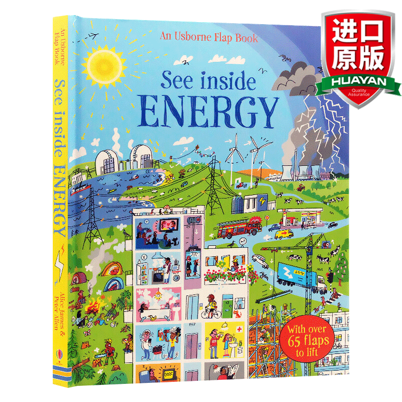 英文原版 能量 Usborne See Inside Energy 尤斯伯恩看里面系列 