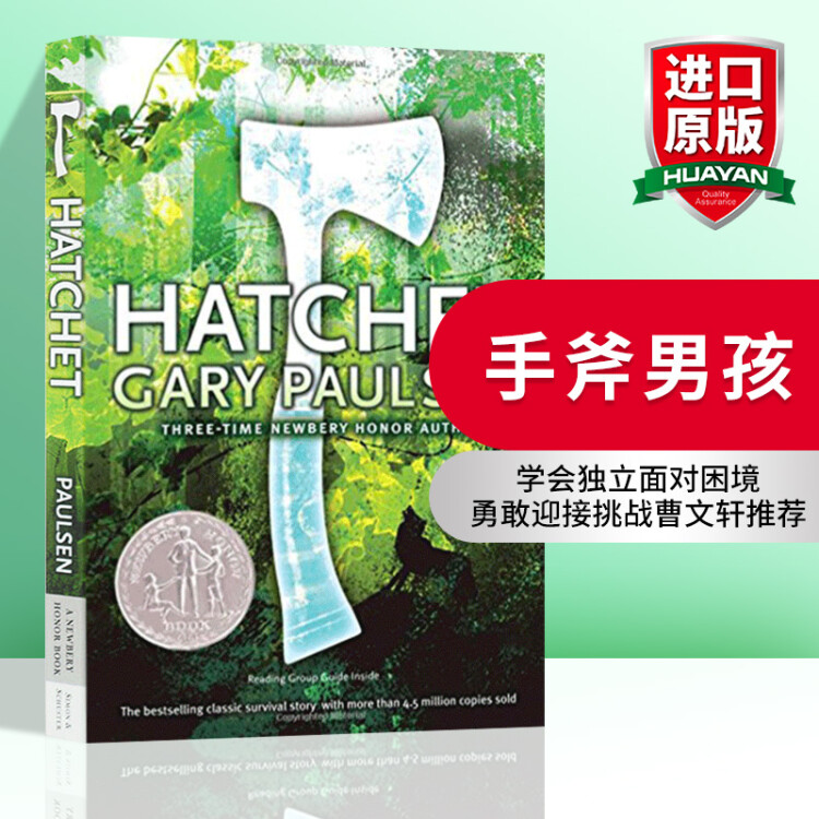 英文原版小说 手斧男孩 Hatchet 短斧 纽伯瑞奖 儿童绘本大奖阅读