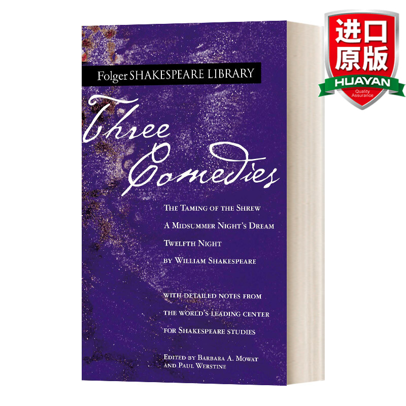 Three Comedies 英文原版 莎士比亚图书馆系列 英文版 进口英语原