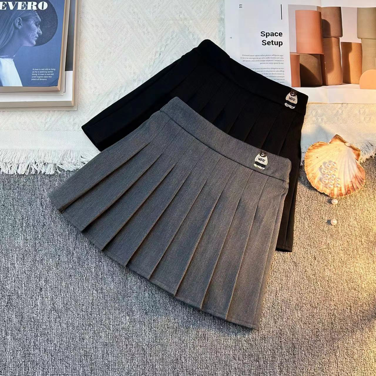 女童半身裙百褶裙2025新款儿童洋气短裙春秋女孩学院风秋冬裙子潮