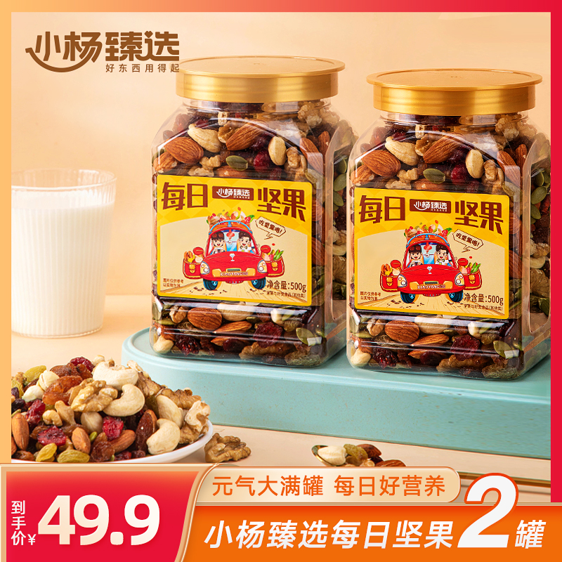 【小杨臻选】每日坚果 500g*2罐装 多种大颗坚果