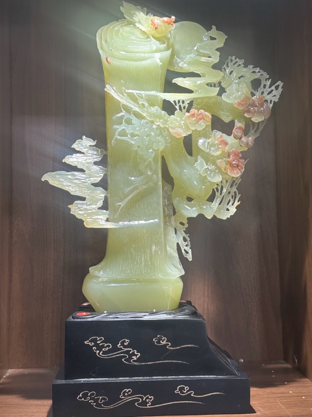 鸟语花香（29✖️14✖️51）手工雕件办公室书桌开业礼品精品摆件