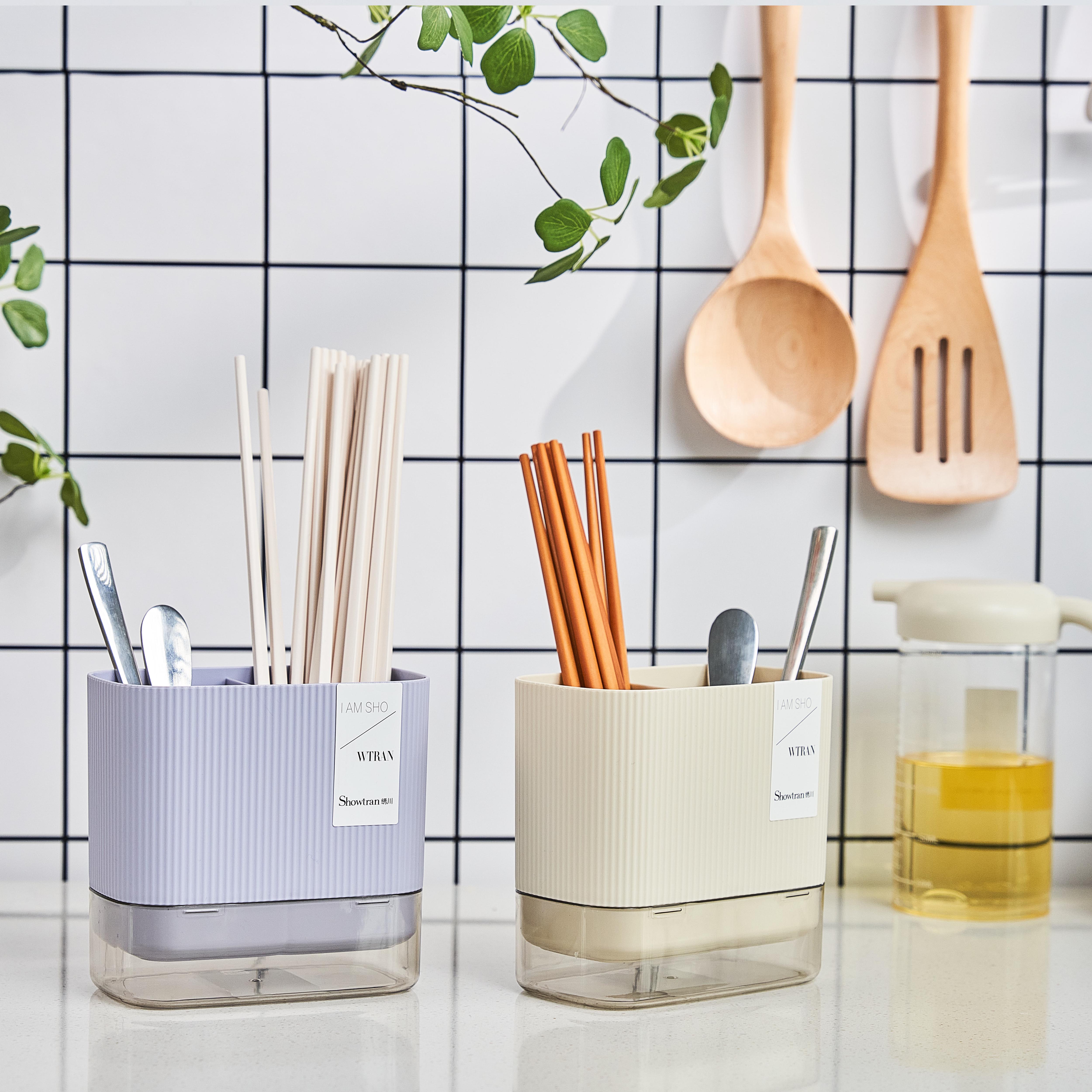 秀川彩虹分格筷筒（ST0388）