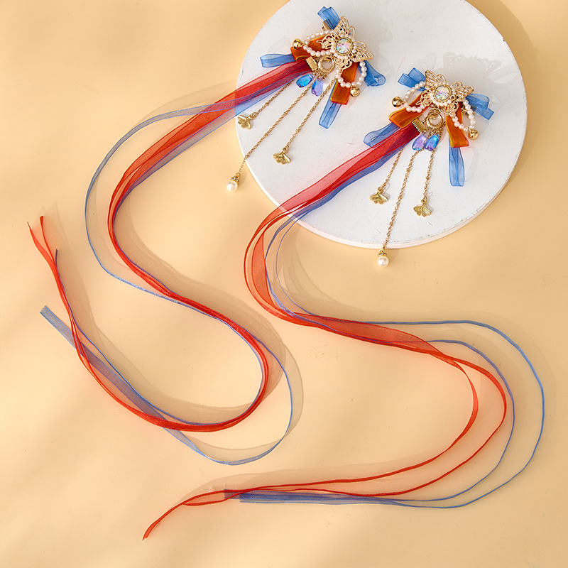 古月家儿童汉服发饰小女孩古风流苏发夹女童超仙敦煌飞天古装头饰