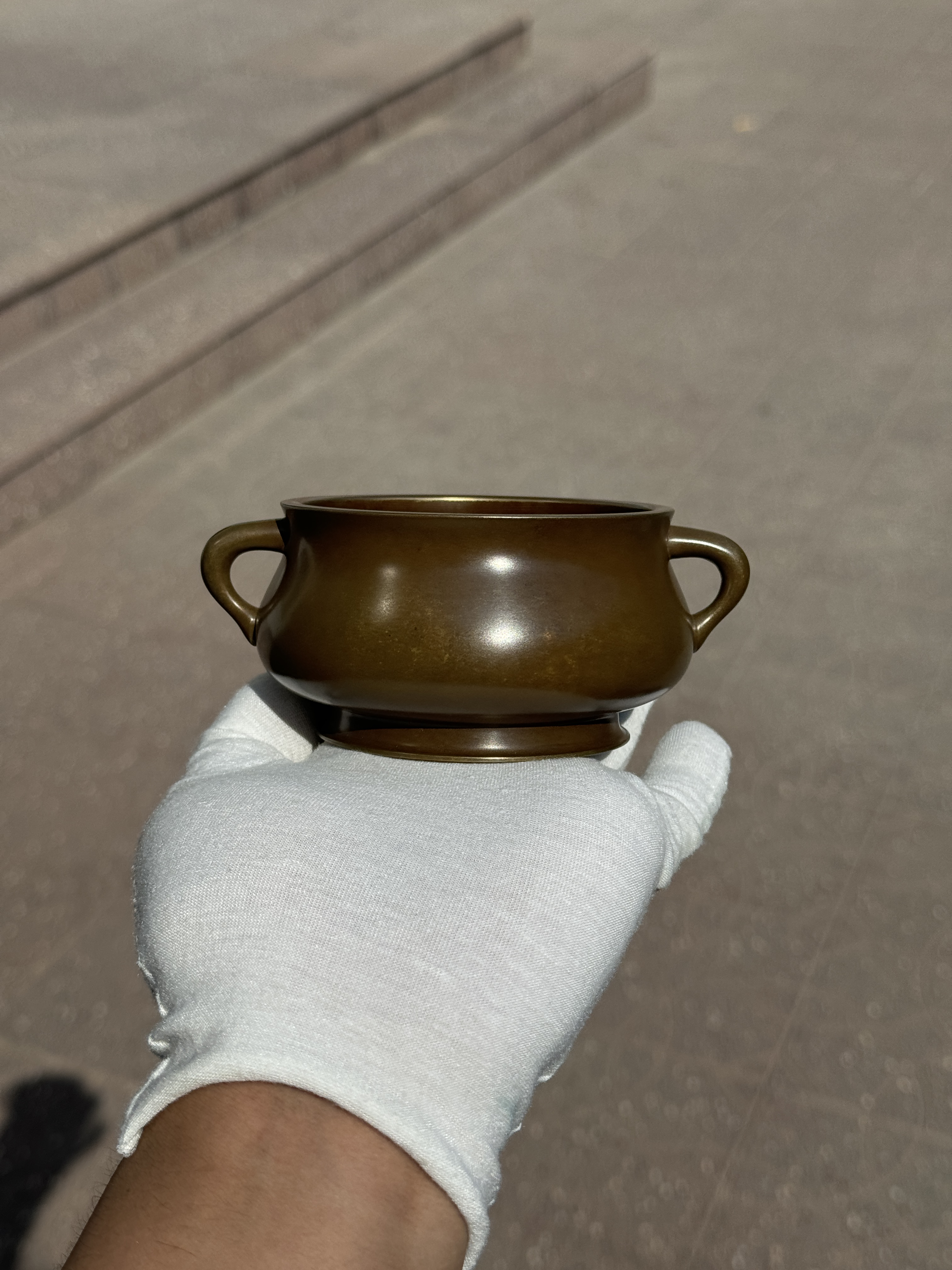 迷你蚰耳炉铜手工打造仿古宣德炉家用室内焚香熏香炉